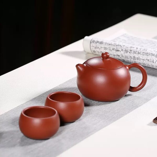 Original Xishi Purple Clay Pot Set (with 2 cups) - Image 3