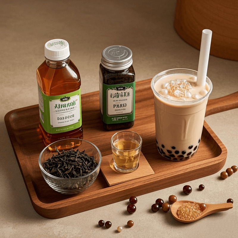Variety of oolong tea products including loose leaf, bottled drinks, and bubble tea highlighting innovation and oolong tea benefits for consumers.