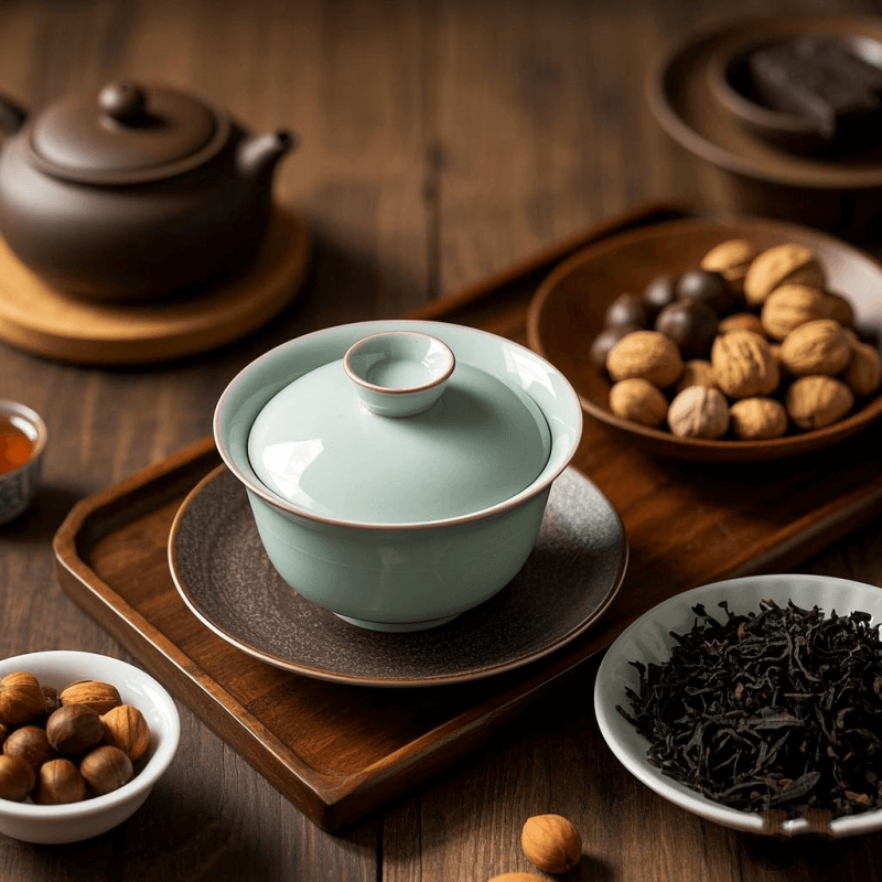 Hydration and gentle energy from oolong tea with caffeine and L-theanine support