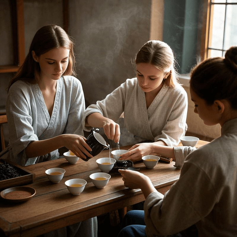 Cup of Oolong Tea with steam rising, symbolizing relaxation, health, and the multiple Tea Benefits of Brewing Oolong daily