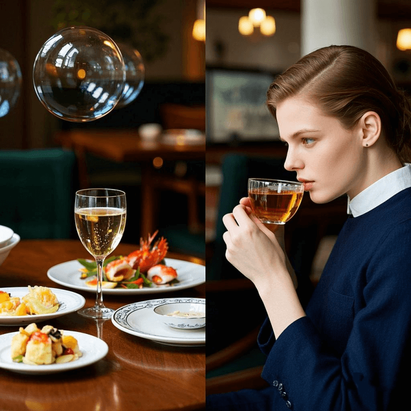 Modern Oolong Tea 2025 trends featuring sparkling Oolong Tea in fine dining and social tea house culture, connecting to the Oolong Tea brewing guide.