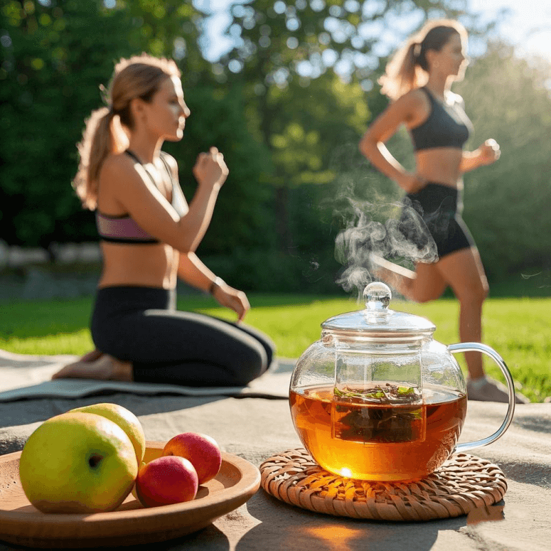 Traditional teapot with loose leaves showing How to Brew Oolong and enjoy Oolong Tea Benefits.